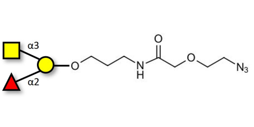 Blood group A antigen triose with terminal azide (Linker-N3 B)