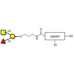 Blood group A antigen triose with customizable dual functionalization 