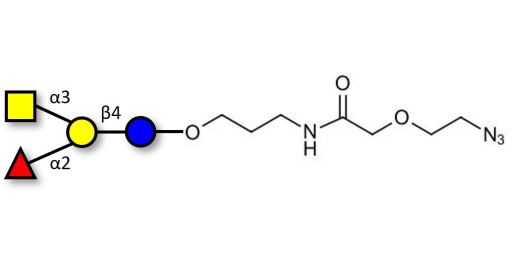 Blood group A antigen tetraose type 6 with terminal azide (Linker-N3 B)