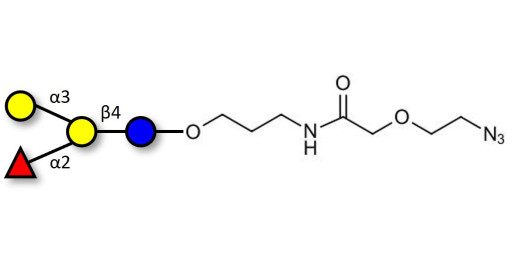 Blood group B antigen tetraose type 6 with terminal azide (Linker-N3 B)