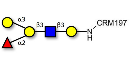 Blood group B antigen pentaose type 1 grafted on CRM197