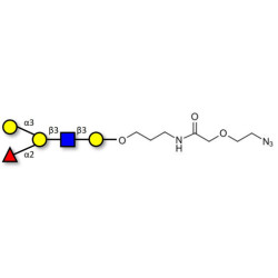 Blood group B antigen pentaose type 1 with terminal azide (Linker-N3 B)