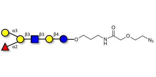 Blood group B antigen hexaose type 1 with terminal azide (Linker-N3 B)