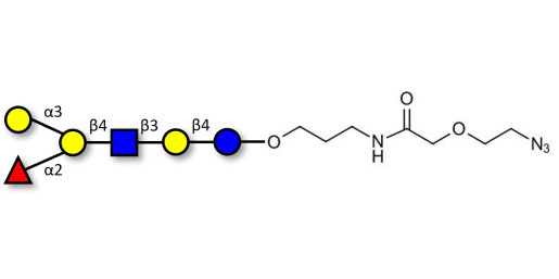 Blood group B antigen hexaose type 2 with terminal azide (Linker-N3 B)