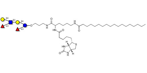 Lewis x (Lex) hexaose / Lacto-N-neodifucohexaose II (LNnDFH II) linked to biotin and stearic chain (Linker-BT-STEA A) - Lewis X hexasaccharide; Lacto-N-difucohexaose III ; LNDFH III