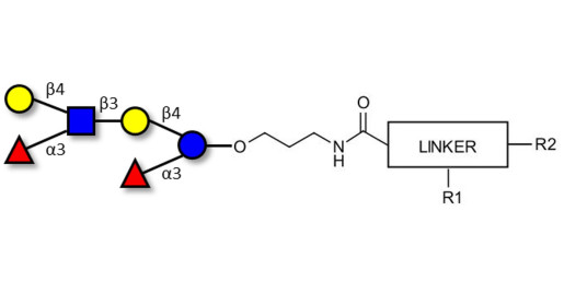 Lewis x (Lex) hexaose / Lacto-N-neodifucohexaose II (LNnDFH II) with customizable dual functionalization  - Lewis X hexasaccharide; Lacto-N-difucohexaose III ; LNDFH III