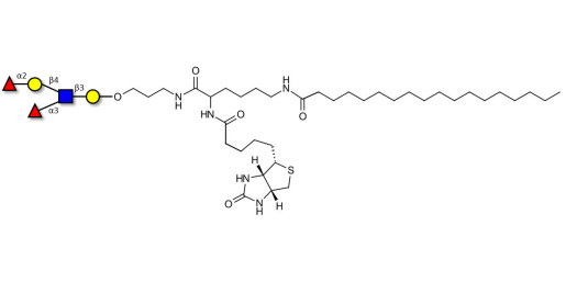 Lewis y (Ley) pentaose linked to biotin and stearic chain (Linker-BT-STEA A)