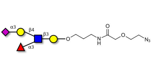 Sialyl Lewis x (sLex) pentaose with terminal azide (Linker-N3 B)