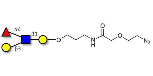 Lewis a (Lea) tetraose with terminal azide (Linker-N3 B)