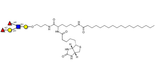 Lewis b (Leb) pentaose linked to biotin and stearic chain (Linker-BT-STEA A)