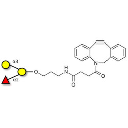 Blood group B antigen triose with DBCO (Linker-DBCO A)