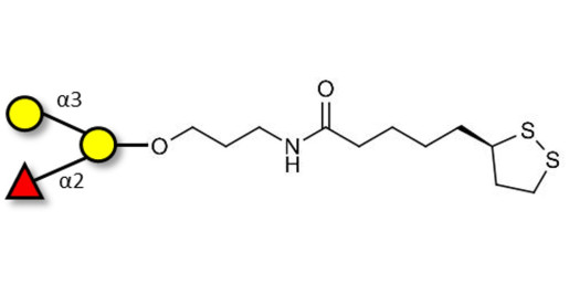 Blood group B antigen triose with cyclic di-thiol (Linker-LIPO A)