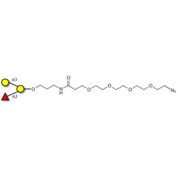 Blood group B antigen triose with terminal azide (Linker-N3 A)