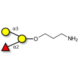 Blood group B antigen triose with free terminal amine (Linker-NH2 A)