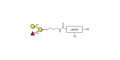 Blood group B antigen triose with customizable dual functionalization 