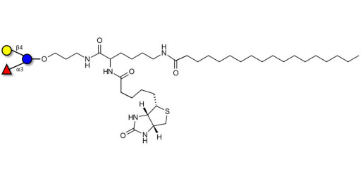 3-Fucosyllactose (3-FL) linked to biotin and stearic chain (Linker-BT-STEA A)