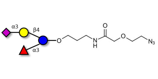 3’-Sialyl-3-Fucosyllactose with terminal azide (Linker-N3 B) - GLY063 ; F-SL