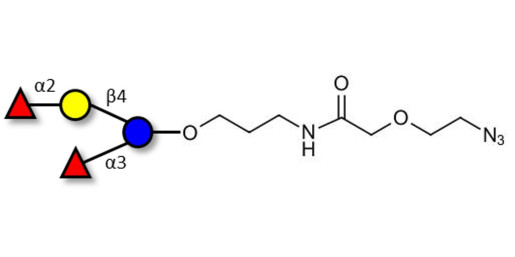 Difucosyllactose (DFL) / Lactodifucotetraose with terminal azide (Linker-N3 B)