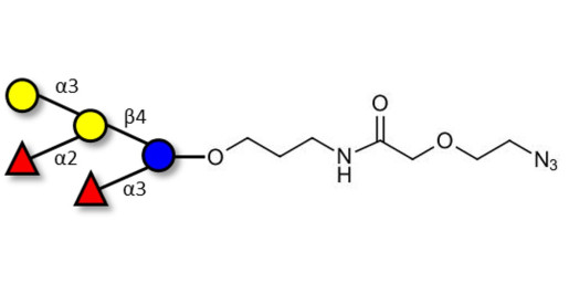 Blood group B pentaose with terminal azide (Linker-N3 B)