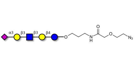 LS-Tetrasaccharide a (LSTa)  with terminal azide (Linker-N3 B) - Sialyl-lacto-N-tetraose a ; SLNT-a