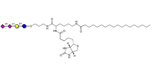 GD3 Ganglioside oligosaccharide / Disialyl lactose (DSL) linked to biotin and stearic chain (Linker-BT-STEA A) - Disialyl lactose ;DS-L