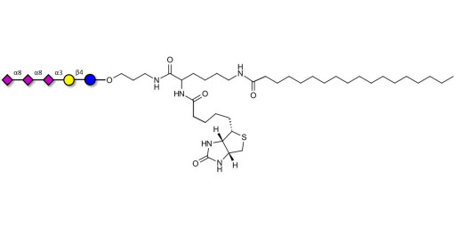 GT3 Ganglioside oligosaccharide linked to biotin and stearic chain (Linker-BT-STEA A) - Trisialyl lactose 