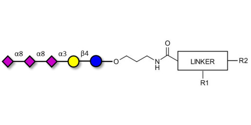 GT3 Ganglioside oligosaccharide with customizable dual functionalization  - Trisialyl lactose 