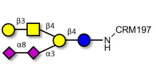 GD1b Ganglioside oligosaccharide grafted on CRM197