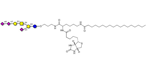GT1a Ganglioside oligosaccharide linked to biotin and stearic chain (Linker-BT-STEA A)