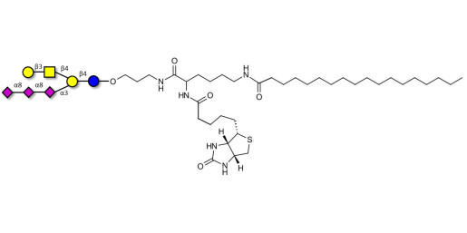 GT1c Ganglioside oligosaccharide linked to biotin and stearic chain (Linker-BT-STEA A)