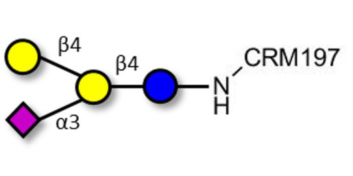 GM2 Ganglioside oligosaccharide analogue grafted on CRM197