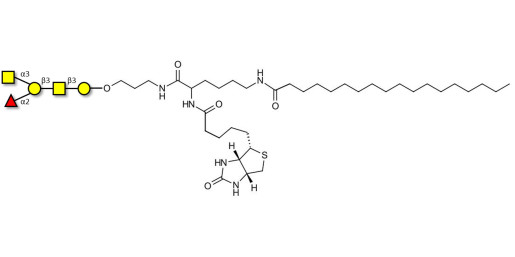 Blood group A antigen pentaose type 4 linked to biotin and stearic chain (Linker-BT-STEA A) - Blood group A antigen pentaose type IV; Blood group A antigen pentasaccharide type IV; Blood group A antigen pentasaccharide type 4; A-pentasaccharide type 4