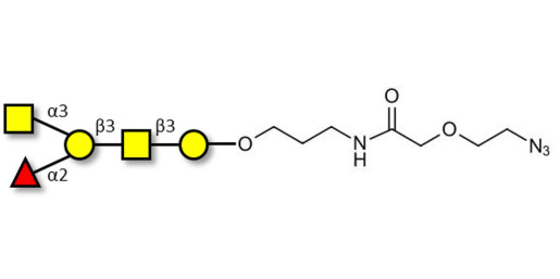 Blood group A antigen pentaose type 4 with terminal azide (Linker-N3 B) - Blood group A antigen pentaose type IV; Blood group A antigen pentasaccharide type IV; Blood group A antigen pentasaccharide type 4; A-pentasaccharide type 4