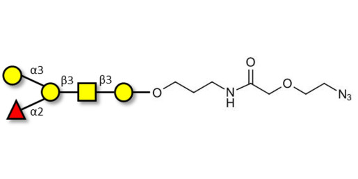 Blood group B antigen pentaose type 4 with terminal azide (Linker-N3 B)