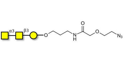 Forssman antigen triose with terminal azide (Linker-N3 B)