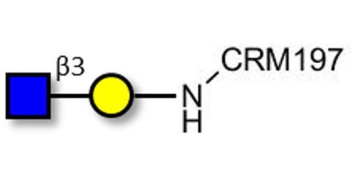 GlcNAcβ1-3Gal grafted on CRM197