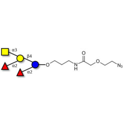 Fucosyl A antigen pentaose type 6 with terminal azide (Linker-N3 B)