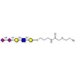 Disialylated pentaose type 1 with terminal azide (Linker-N3 B)