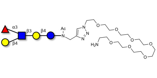 Lacto-N-fucopentaose III (LNFP III) with free terminal amine (Linker-NH2 C)