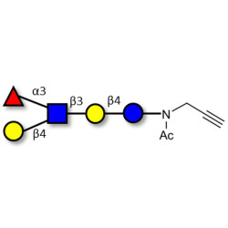 Lacto-N-fucopentaose III (LNFP III) with terminal alkyne (Linker-CΞCH A)