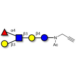 Lacto-N-fucopentaose II (LNFP II) with terminal alkyne (Linker-CΞCH A)