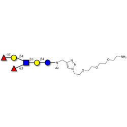 Lewis y (Ley) hexaose / Lacto-N-neoDiFucohexaose I (LNnDFH-I) with free terminal amine (Linker-NH2 B)