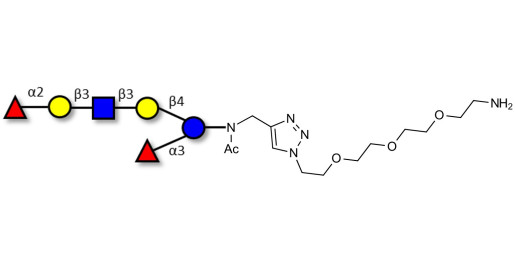 Lacto-N-Difucohexaose analogue with free terminal amine (Linker-NH2 B)