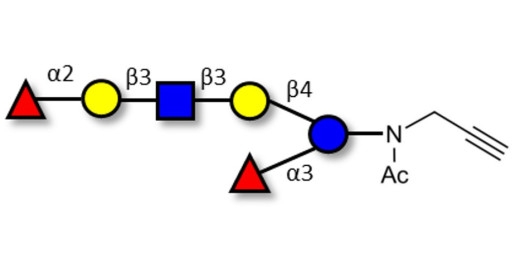 Lacto-N-Difucohexaose analogue with terminal alkyne (Linker-CΞCH A)