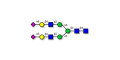 2,6-sialylated complex-type N-glycan (>90% HPLC) - A2G2S(6)2 ; G2S2 (α2,6) ; A2-N-Glycan ; Disialo (2,6), biantennary (A2) ; A2G2S2 N-glycan ; Di-sialylated, galactosylated, bi-antennary N-linked glycan