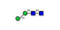 Man2b (>90% HPLC) - M2 ;
Oligomannose-2b ;
Mannobiose-di-(N-acetyl-D-glucosamine) ;
Man-2b N-linked oligosaccharide ;
Man2(GlcNac)2 ; Truncated core glycan