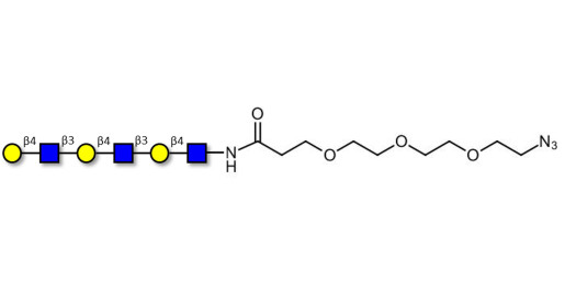 Tri-N-Acetyl-D-Lactosamine with free terminal azide (Linker-N3 C) - TriLacNAc ;Tri-(2-Acetamido-2-deoxy-4-O-β-D-galactopyranosyl-D-glucopyranose) ; Tri-(N-Acetyl-4-O-(β-D-galactopyranosyl)-D-glucosamine)