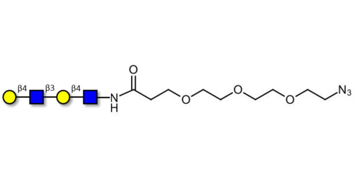 Di-N-Acetyl-D-Lactosamine with free terminal azide (Linker-N3 C) - DiLacNAc; Di-(2-Acetamido-2-deoxy-4-O-β-D-galactopyranosyl-D-glucopyranose); Di-(N-Acetyl-4-O-(β-D-galactopyranosyl)-D-glucosamine)