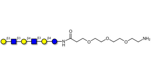 Para-Lacto-N-hexaose (Para-LNH) with free terminal amine (Linker-NH2 F) - pLNH ; p-Lacto-N-hexaose