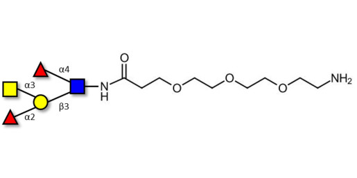 Blood group A Lewis b antigen pentaose type 1 with free terminal amine (Linker-NH2 F)